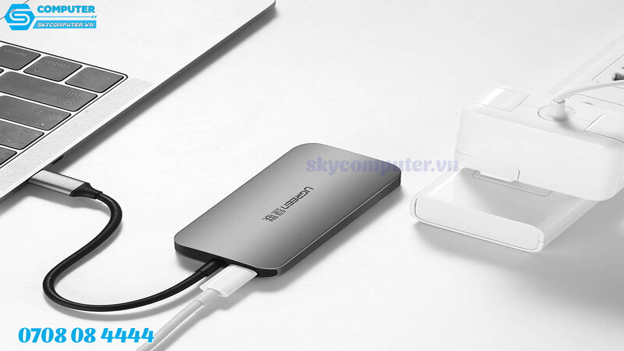 adapter-usb-c-to-vga-3-usb-3-0-ho-tro-sac-pd-ugreen-502102