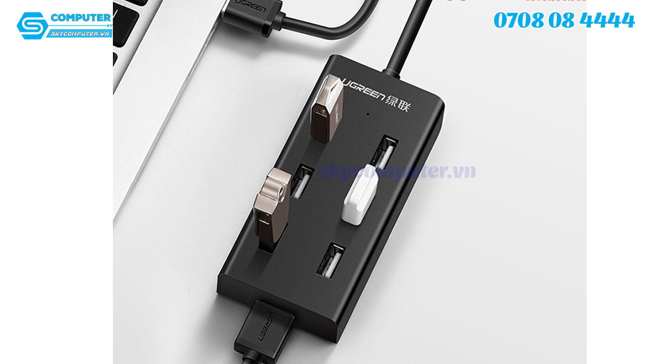 bo-chia-usb-2-0-7-cong-ho-tro-nguon-ngoai-ugreen-30374
