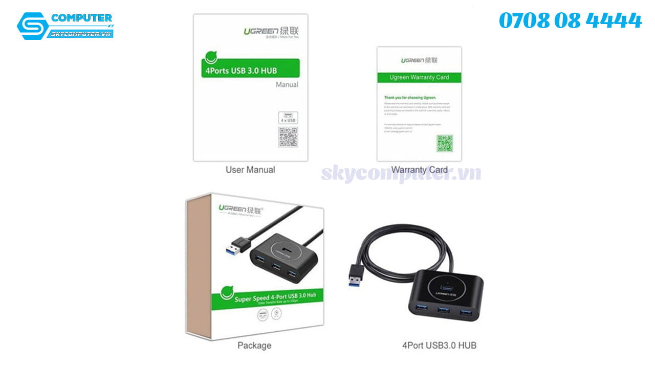 bo-chia-usb-3-0-4port-ugreen-20290-cap-dai-0-5m3