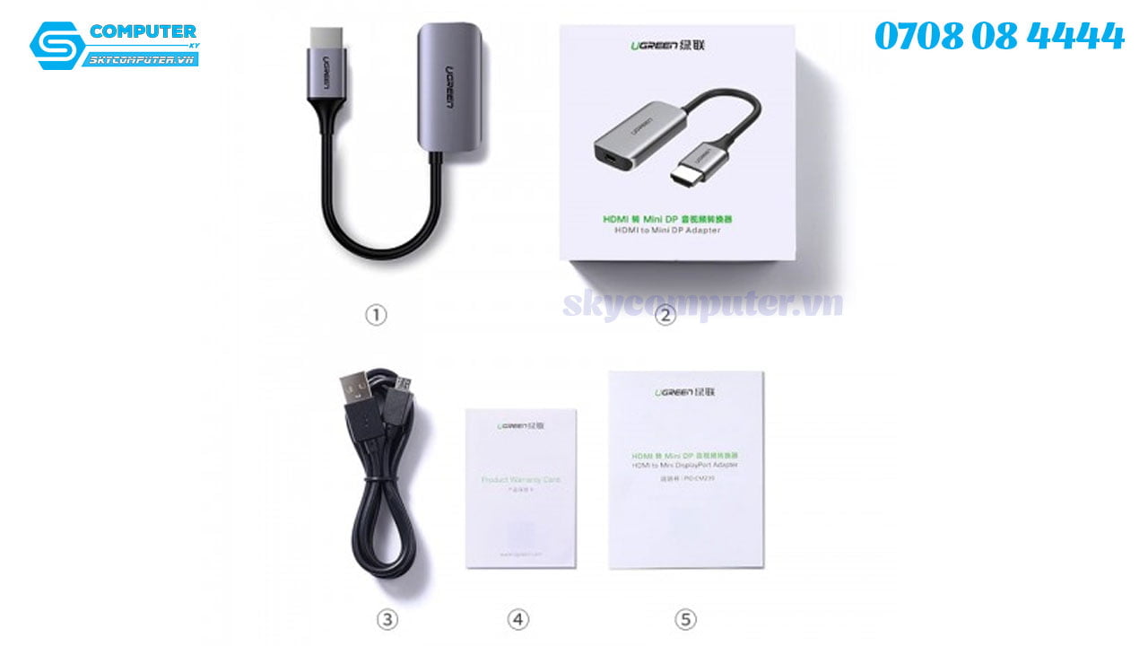 cap-chuyen-doi-hdmi-sang-mini-displayport-female-ugreen-2