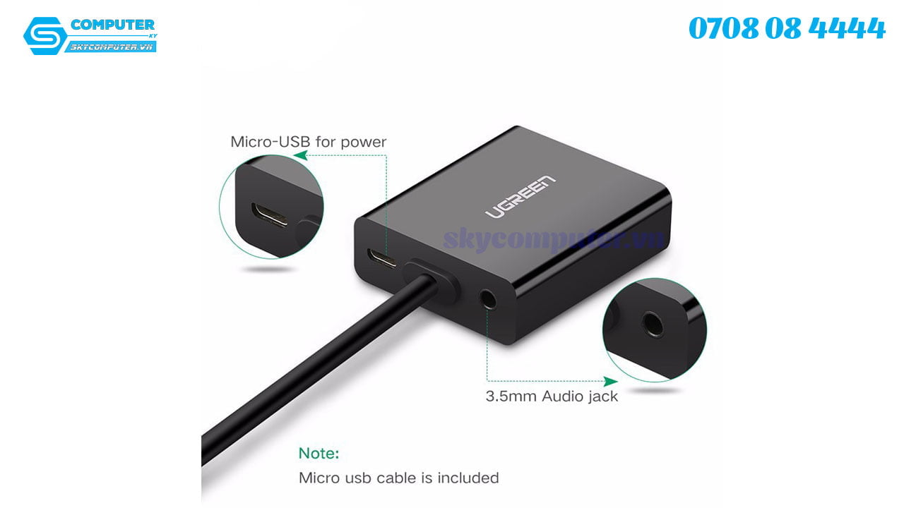 cap-chuyen-doi-micro-hdmi-ra-vga-audio-ugreen-402681