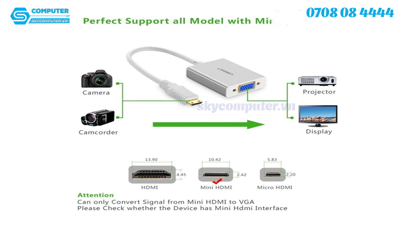 cap-chuyen-doi-mini-hdmi-sang-vga-audio-full-hd-ugreen-402173
