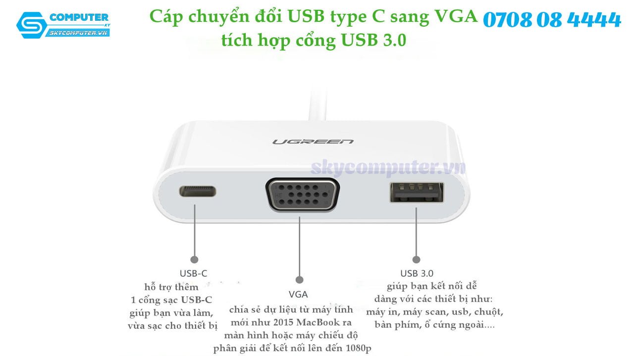 cap-chuyen-doi-thunderbolt-3-ra-vga-usb-3-0-ho-tro-sac-ugreen-303763
