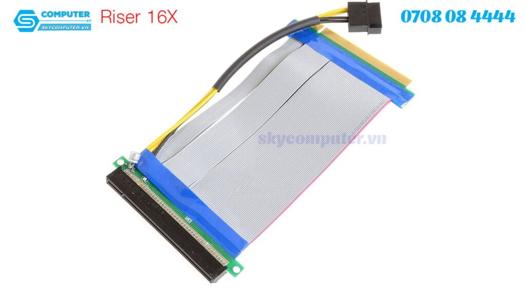 Cáp Riser PCI-E 8X to 16X cho Server, PC
