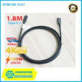 cap-type-c-hai-dau-duc-4k60hz-100w-5a-dai-1-8m