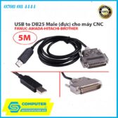 Dây cáp USB sang DB25 Male (chân đực) cho máy CNC 5M