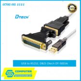 day-cap-usb-sang-rs232-kem-dau-chuyen-db25-dai-1-8m-dtech-dt-5003a-1