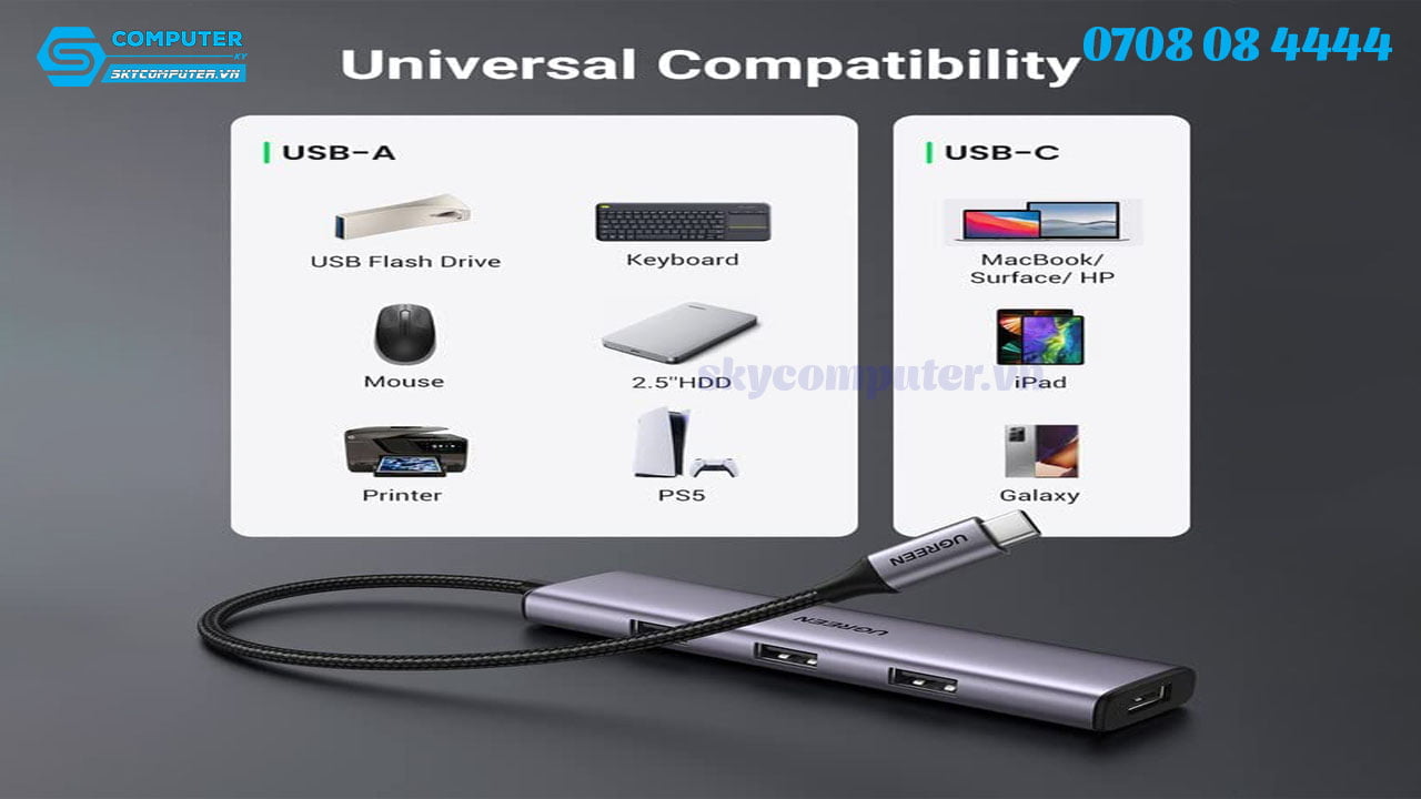 hub-chuyen-usb-c-thunderbolt-3-4-sang-4-usb-3-0-vo-nhom-ugreen-703362
