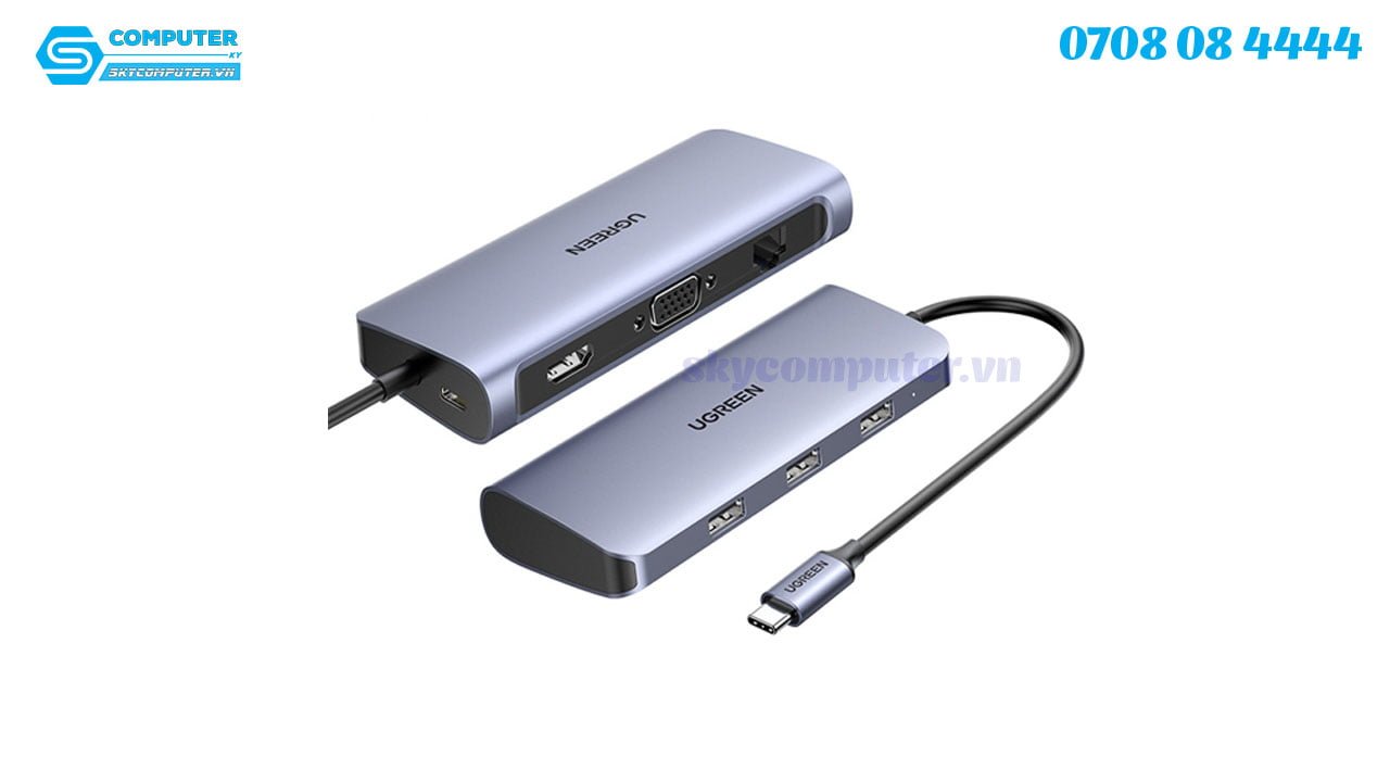 usb-c-hub-7-in-1-hdmi-vga-usb-lan-ho-tro-sac-pd-ugreen-605571