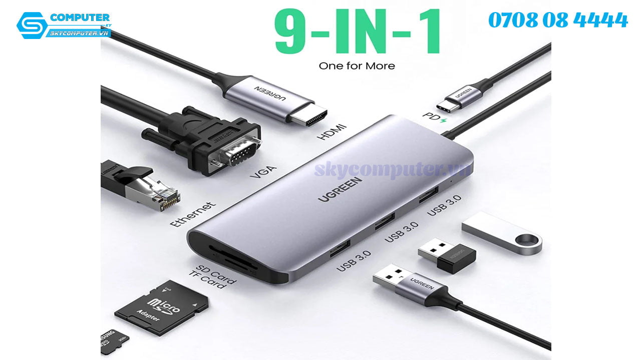 usb-c-hub-9-in-1-hdmi-vga-usb-lan-ho-tro-sac-pd-ugreen-408732