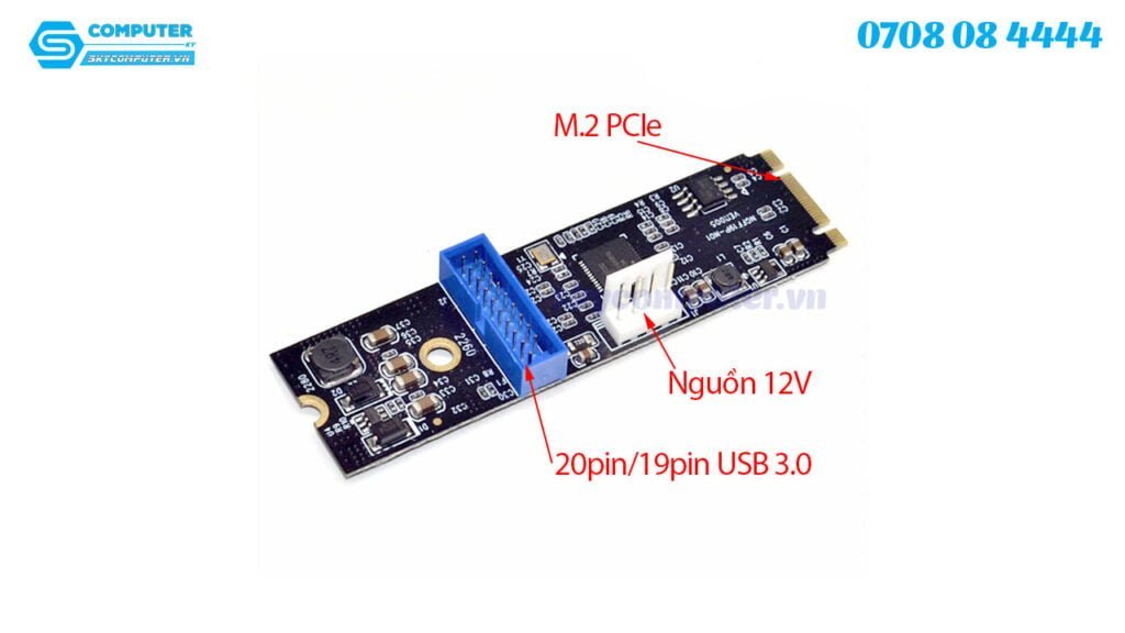 Adapter M.2 PCIe to 20Pin USB 3.0 | Sky Computer