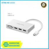 Cáp Thunderbolt 3 to VGA, 3 cổng USB 3.1 Ugreen 40375