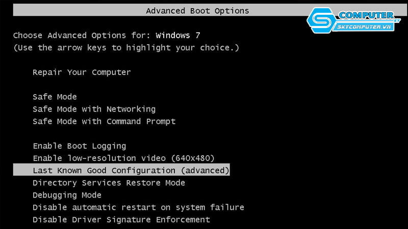 dung-tinh-nang-last-known-good-configuration-skycomputer