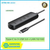 Hub-usb-c-ra-3-cong-usb-3-0-lan-100-mbps-ugreen-chinh-hang