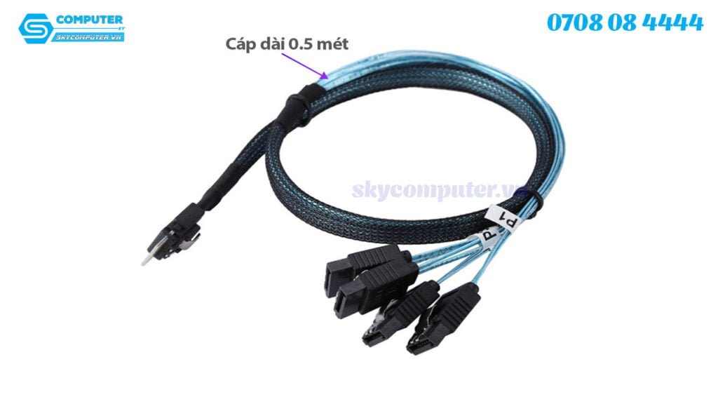 Slim SAS 4.0 SFF-8654 4i 38pin To Mini SAS SFF-8087 Target Hard - Foto 2