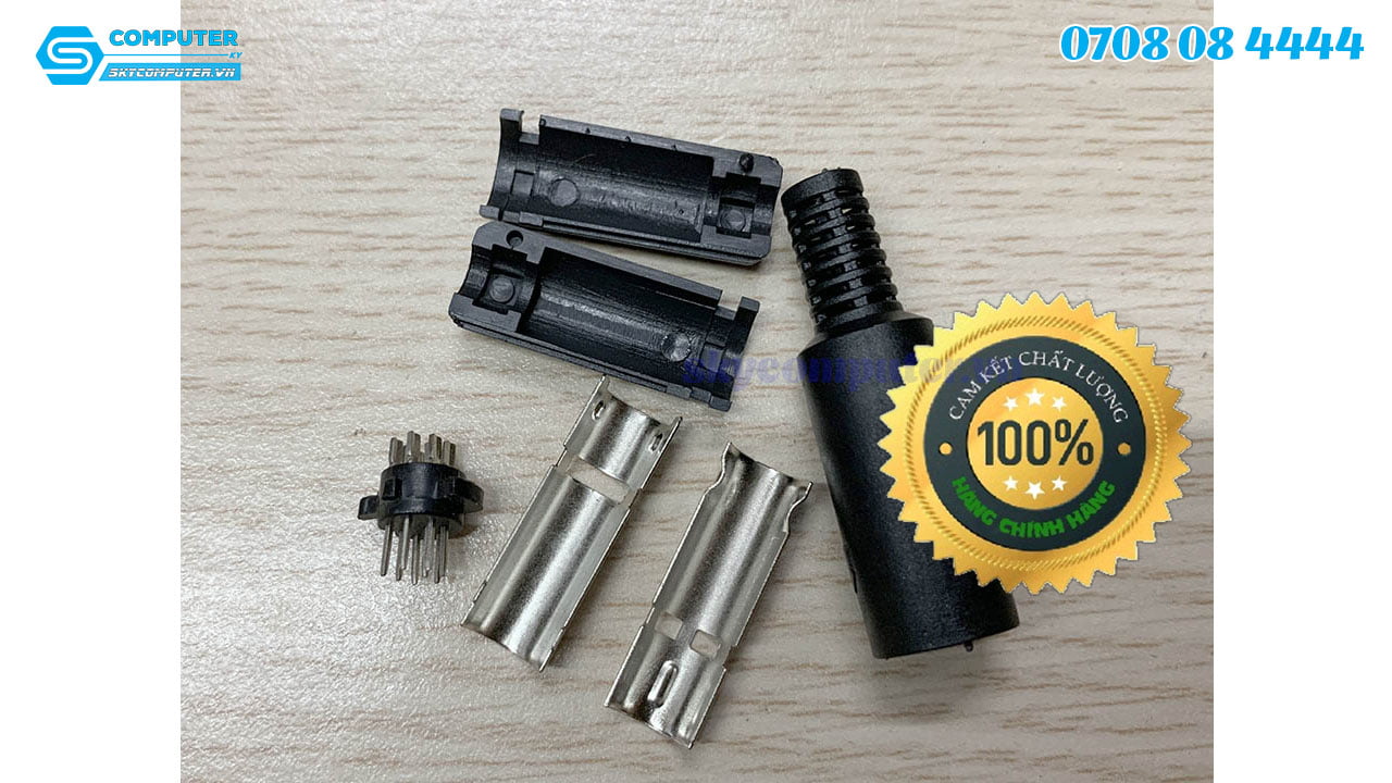 Đầu hàn PLC Mini Din MD8 8Pin Male (đực)3