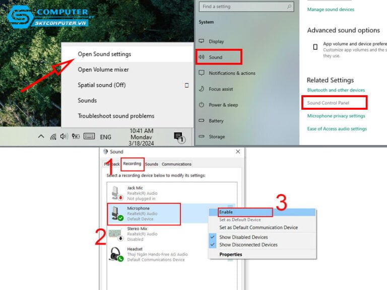 3 cách bật/tắt micro trên máy tính Windows đơn giản, nhanh chóng
