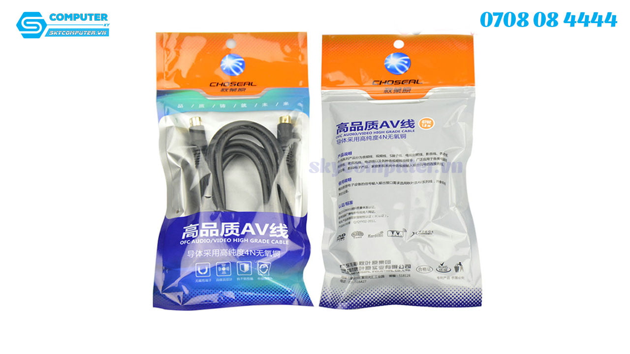 cap-s-video-4pin-dai-10m-hang-choseal-q-7023