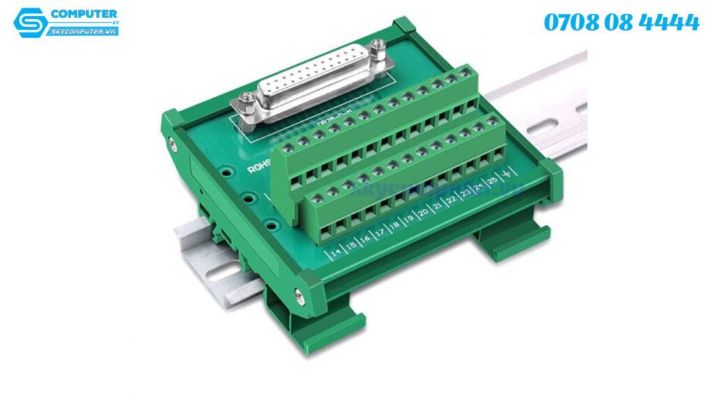 Đầu bấm vặn vít DB25 chân cái Female – Terminal Block