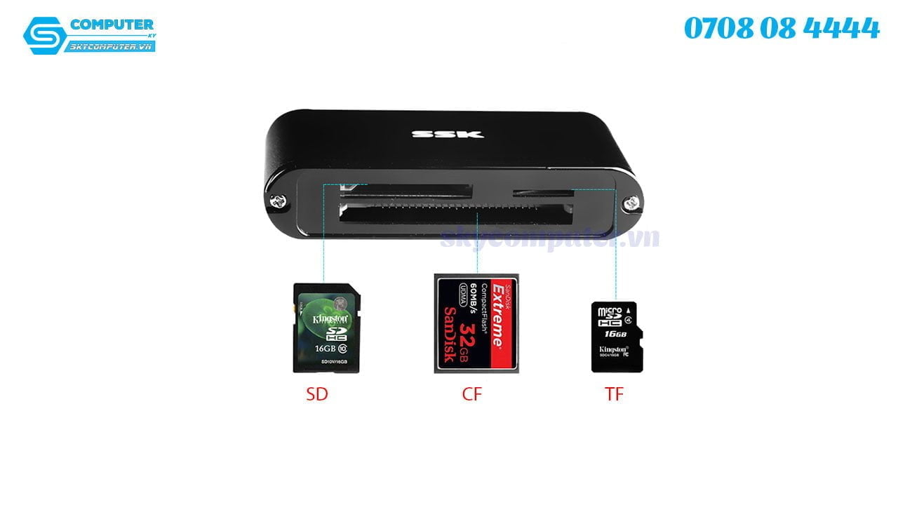 dau-doc-the-card-reader-da-nang-cf-sd-tf-usb-3-0-ssk-scrm6302