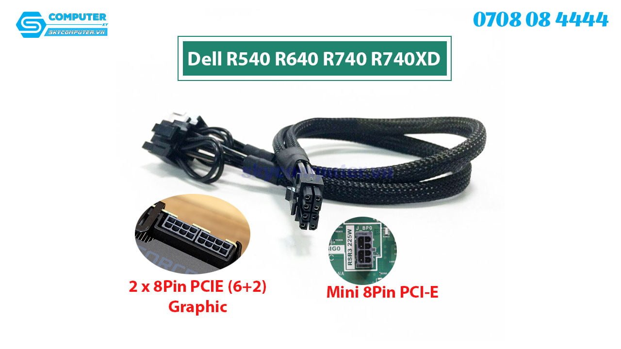 day-nguon-mini-8pin-ra-2-8pin-vga-cho-dell-r740-r740xd3