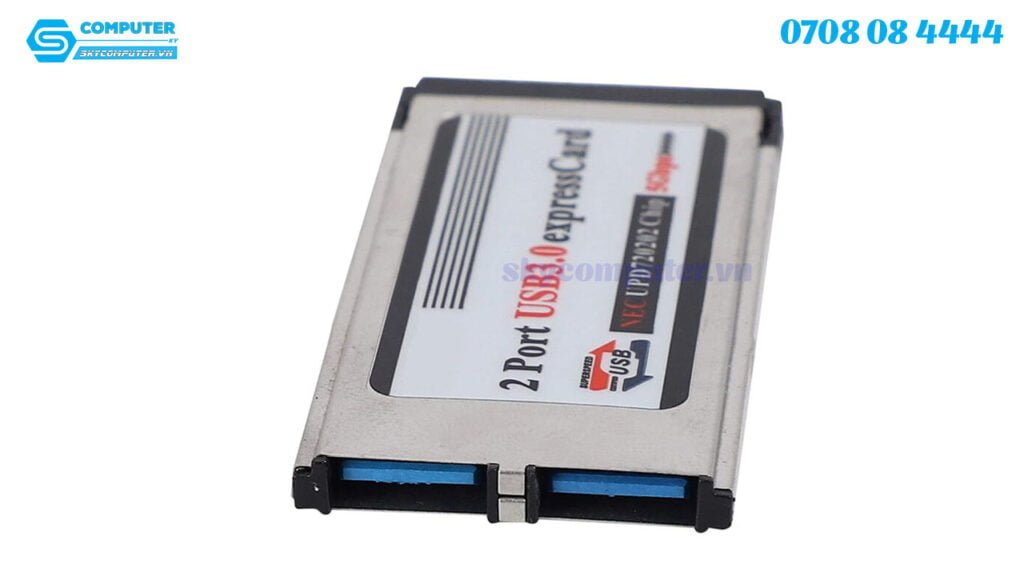 Expresscard 34mm ra 2 USB 3.0 chip NEC, thêm 2 cổng USB cho Laptop