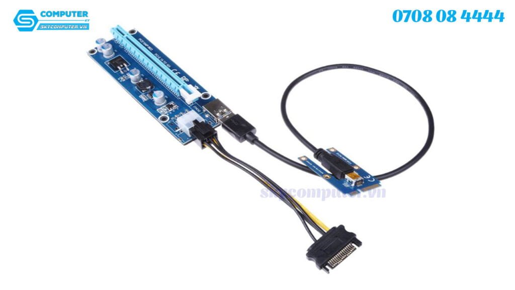 Riser Mini PCIE to PCIE 16x lắp thêm card PCIE cho Laptop