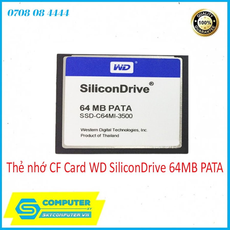 thumbnail image 2 of 5PCS WD SiliconDrive II 4GB PATA CF Cards – SSD-C04GI-4500 – Used 2 of 4